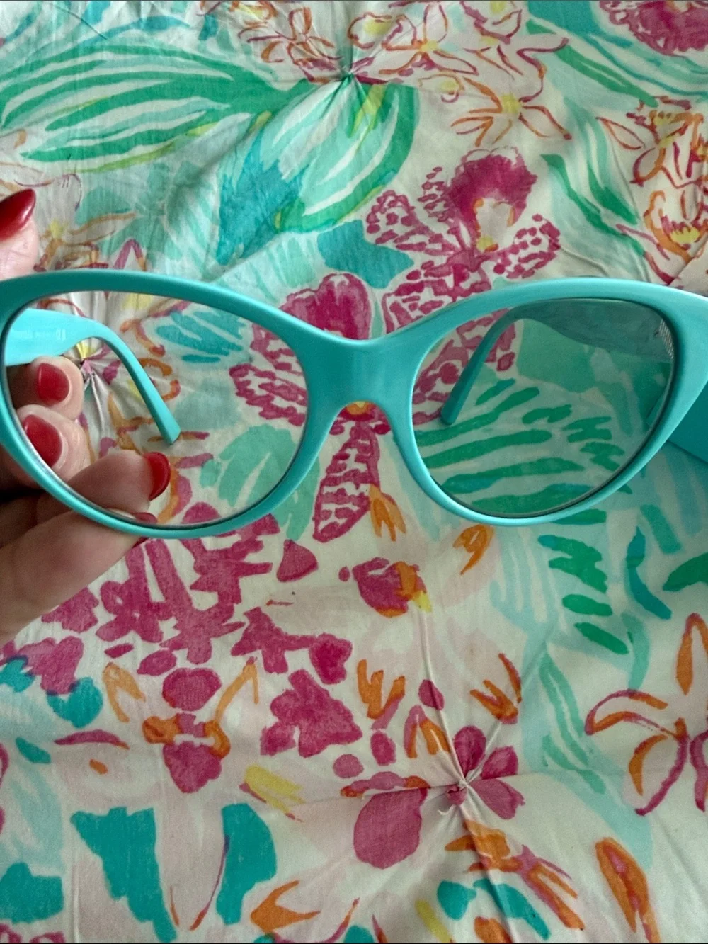 Tiffany & Co. Aqua Cat-Eye Optical Glasses Frame Only